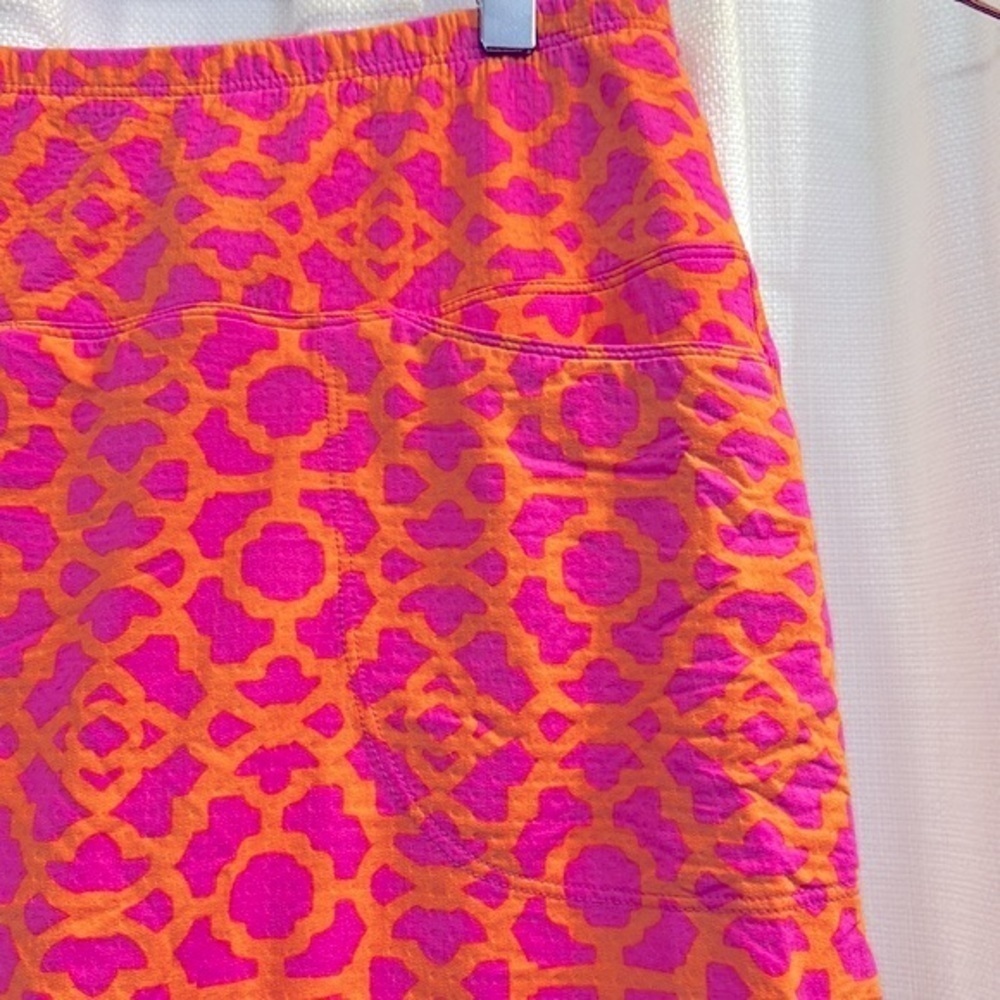 Women’s Icikuls Pink & Orange Polyester & Spandex Athletic Golf Tennis Skort L - Picture 3 of 5